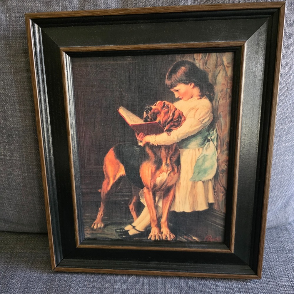 "NAUGHTY BOY" BY BRITON RIVIERE Britts Print FRAMED PRINT 13"x11"